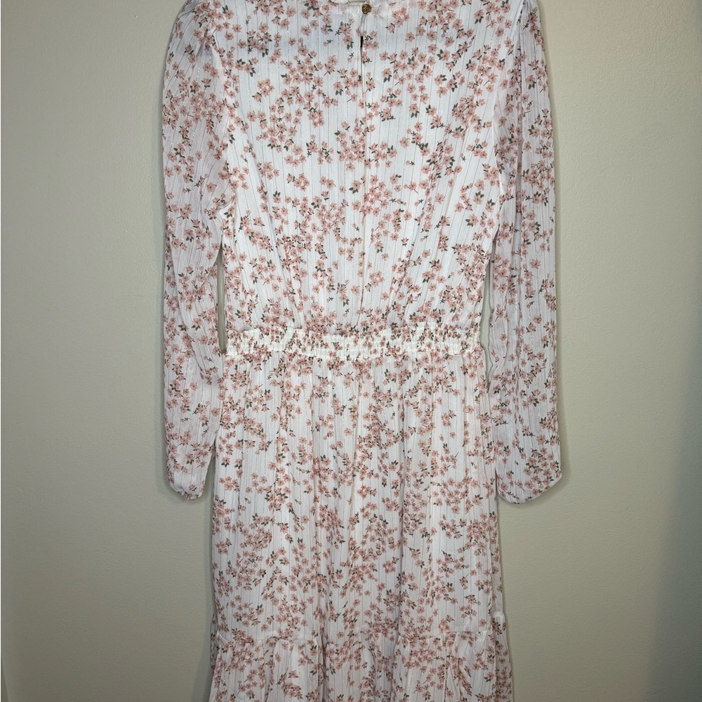 Draper James Pink Floral Ruffle Dress - Picture 2 of 6
